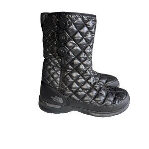 The North Face Thermoball Insulated Boots Women's 9 Black Winter Snow Cozy